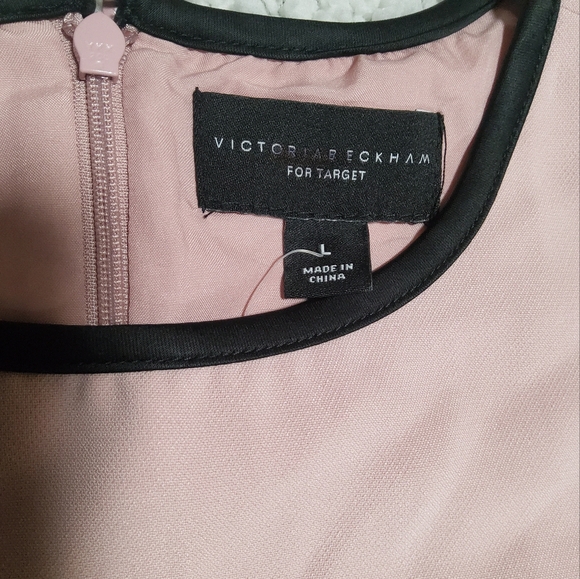 Victoria Beckham for Target Blush Flower Pocket Drop Waist Dress Size L - Picture 7 of 9